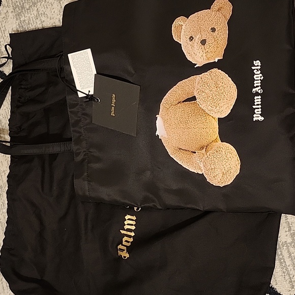 Palm Angels Black Bear Shopping Tote - Picture 5 of 10